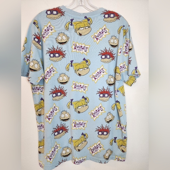 Nickelodeon Rugrats Men's Blue Graphic T-Shirt, size Medium - Picture 3 of 9